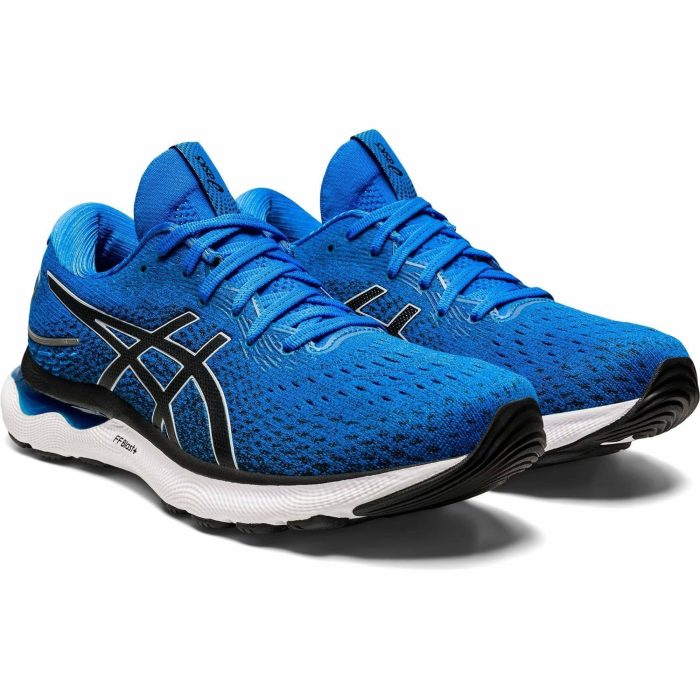 asics gel nimbus 24 mens running shoes blue 37466027819216