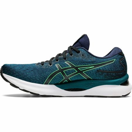 asics gel nimbus 24 mens running shoes green 37465986531536