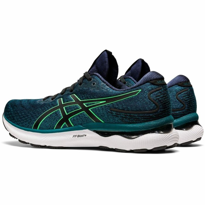 asics gel nimbus 24 mens running shoes green 37465986564304