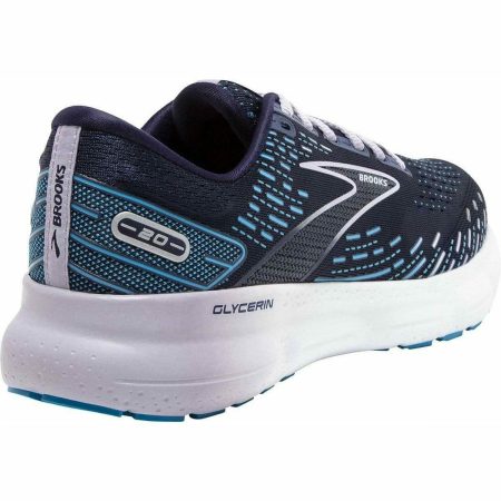 brooks glycerin 20 womens running shoes blue 29684604731600