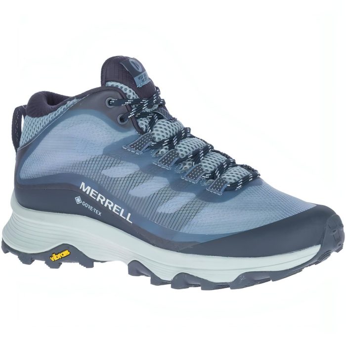 merrell moab speed mid gtx womens walking boots navy 28551470710992