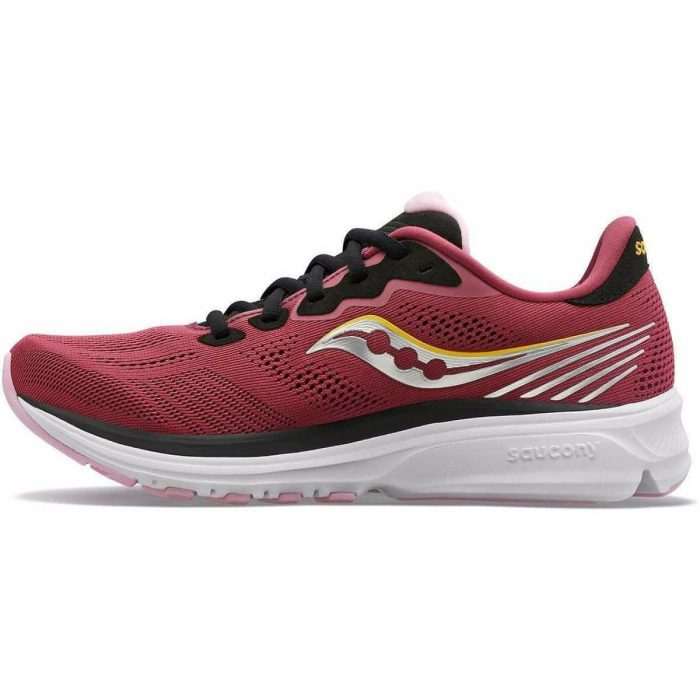 saucony ride 14 womens running shoes red 29693940924624