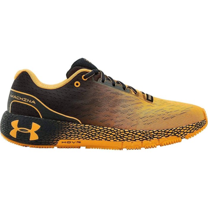 under armour hovr machina mens running shoes black orange 28545950056656